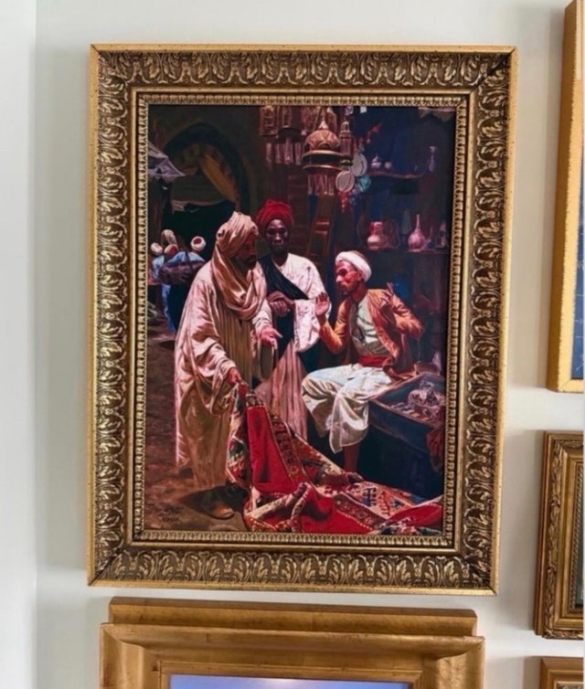 “The Carpet Seller In Egypt” Oil Painting