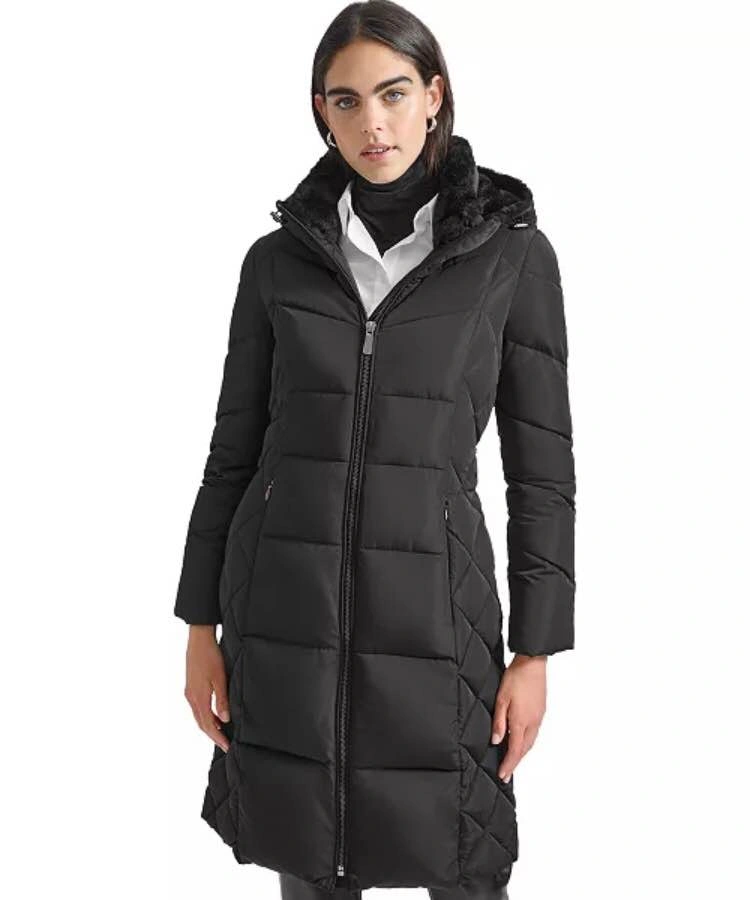 Calvin Klein Women's Hooded Puffer Coat - photo 3