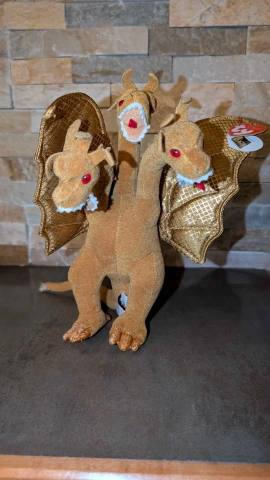 TY RARE 2001 Japan Yokohama Exclusive King Ghidorah Plush - photo 2