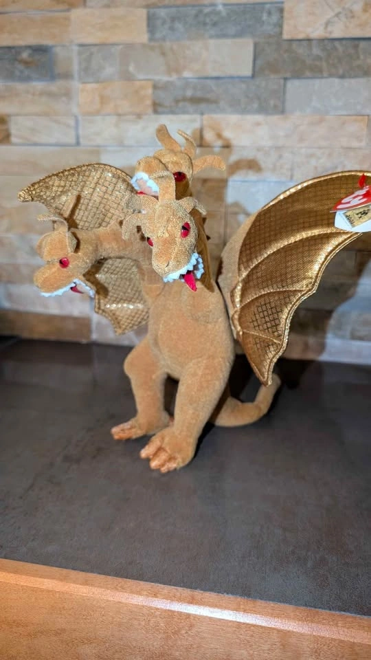 TY RARE 2001 Japan Yokohama Exclusive King Ghidorah Plush - photo 3