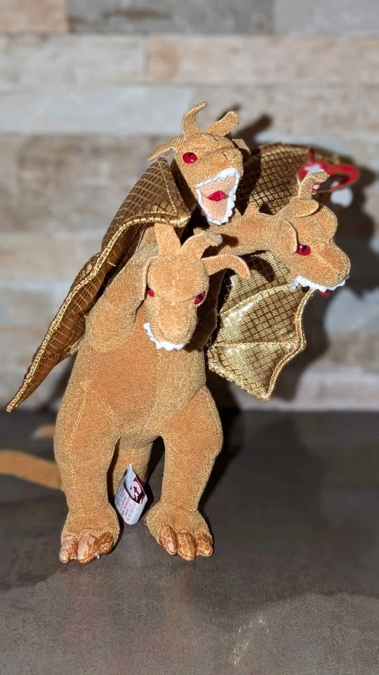 TY RARE 2001 Japan Yokohama Exclusive King Ghidorah Plush - photo 4