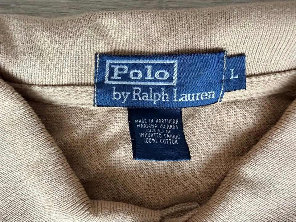 Vintage 90’s Women’s Polo Ralph Lauren Tan Short Sleeve Polo - photo 2