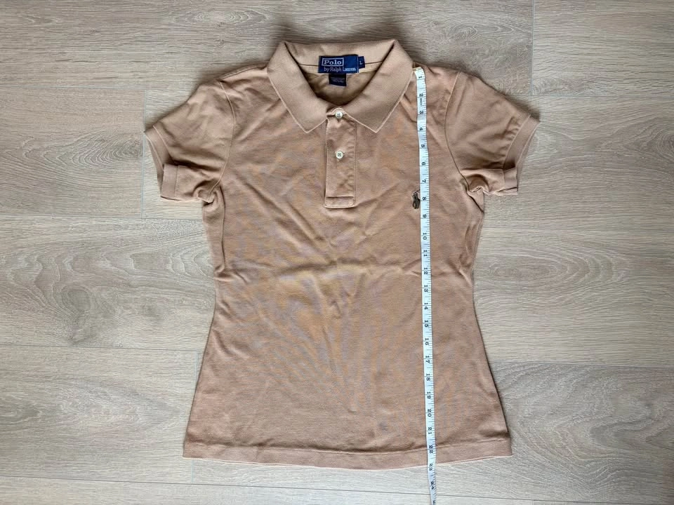 Vintage 90’s Women’s Polo Ralph Lauren Tan Short Sleeve Polo - photo 5