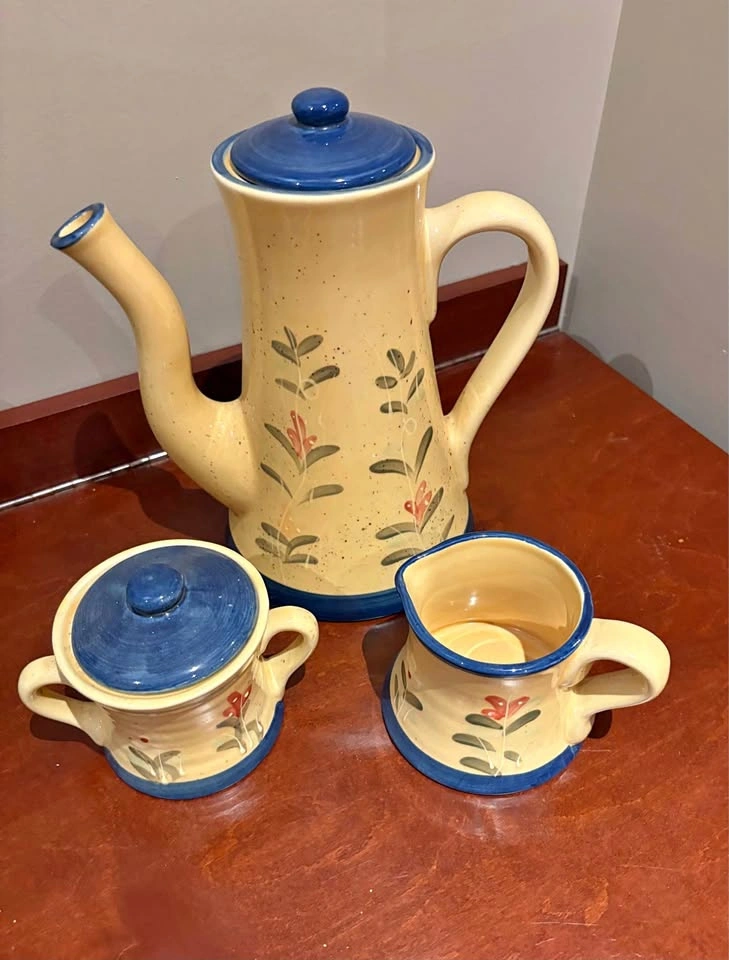 3-Piece Ceramic Coffee and Tea Set
