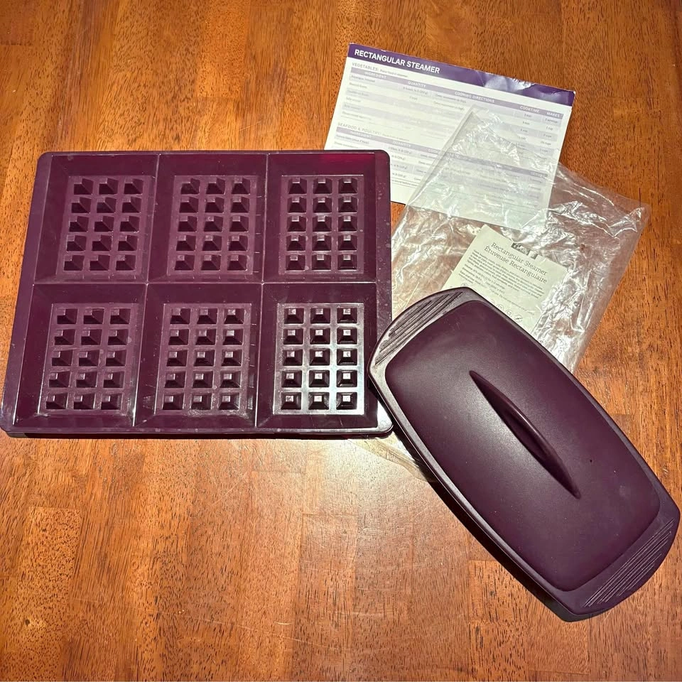 Epicure Rectangular Steamer and Waffle Mold Set