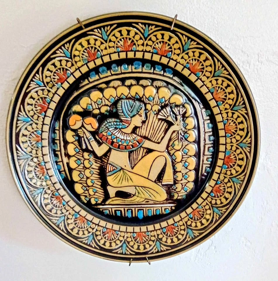 Rare Find! Vintage Denby Egyptian Collection 4 Piece Set