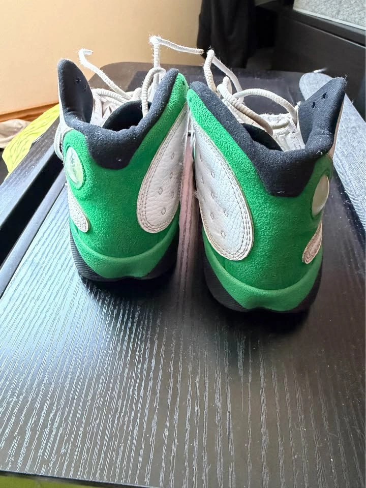 Air Jordan 13 Retro TD ‘Lucky Green’ High Tops Size 1.5Y - photo 5