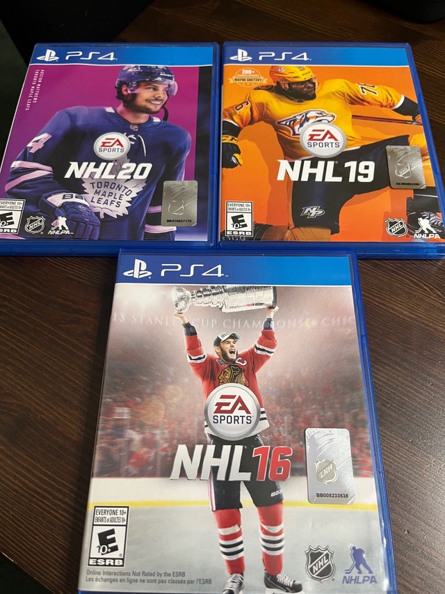 NHL 20, 19 & 16