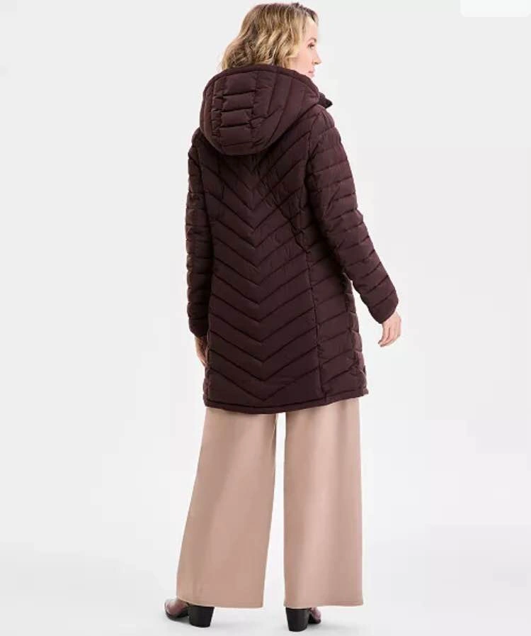 Michael Kors Hooded Chevron Quilted Puffer Coat - photo 2