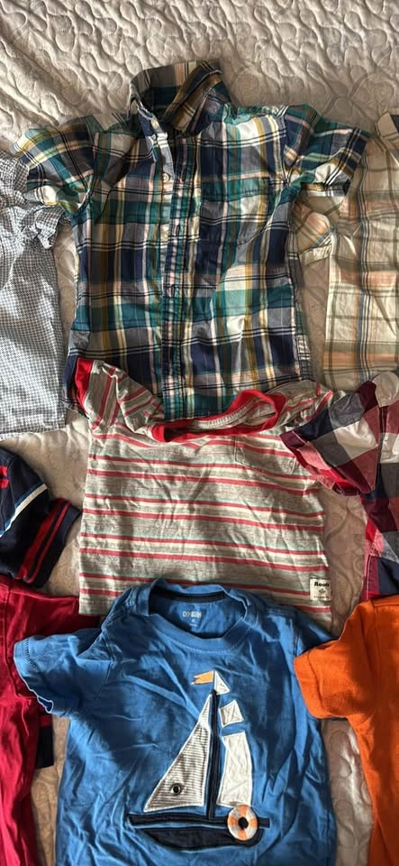 Boys' Shirt Bundle Size 2T: Tommy Hilfiger, OshKosh, Gymboree - photo 2