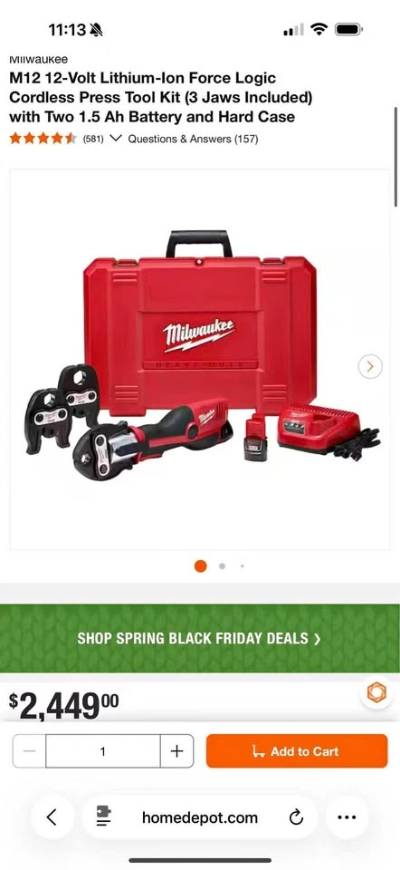 M12 Milwaukee Propress Kit