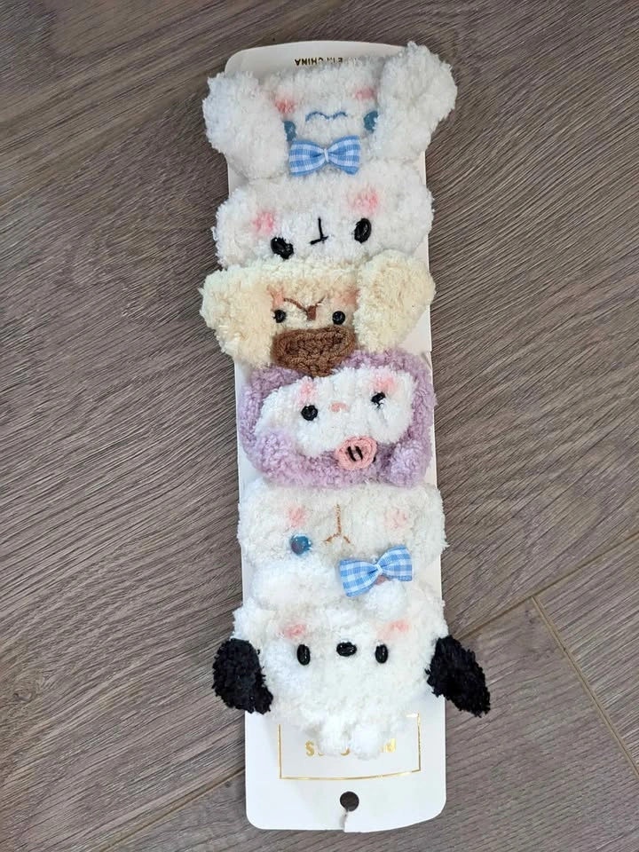 Hand made hair pins cute animals soft