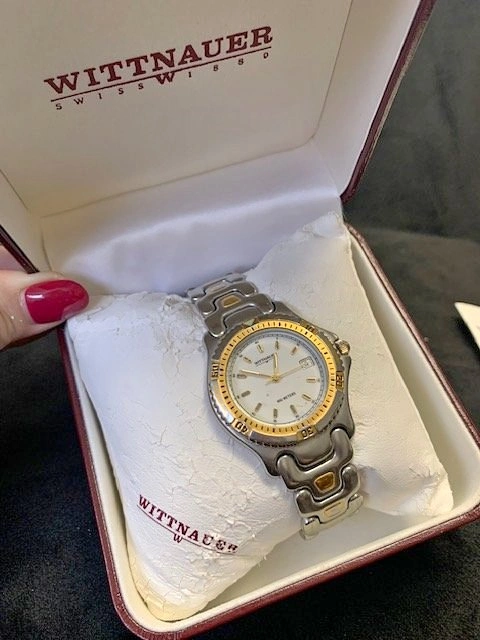Vintage Wittnauer gold & steel men's watch