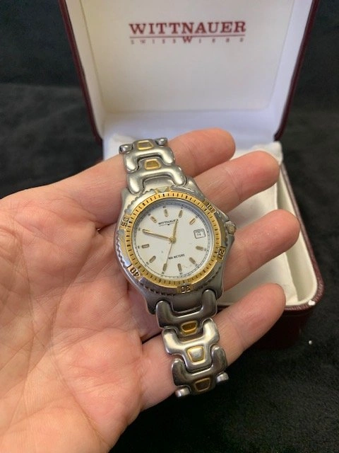 Vintage Wittnauer gold & steel men's watch - photo 5