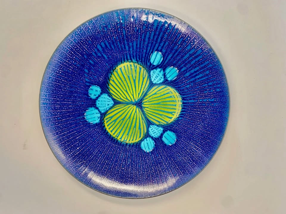 Vintage Annemarie Davidson Enameled Copper Plate - photo 2