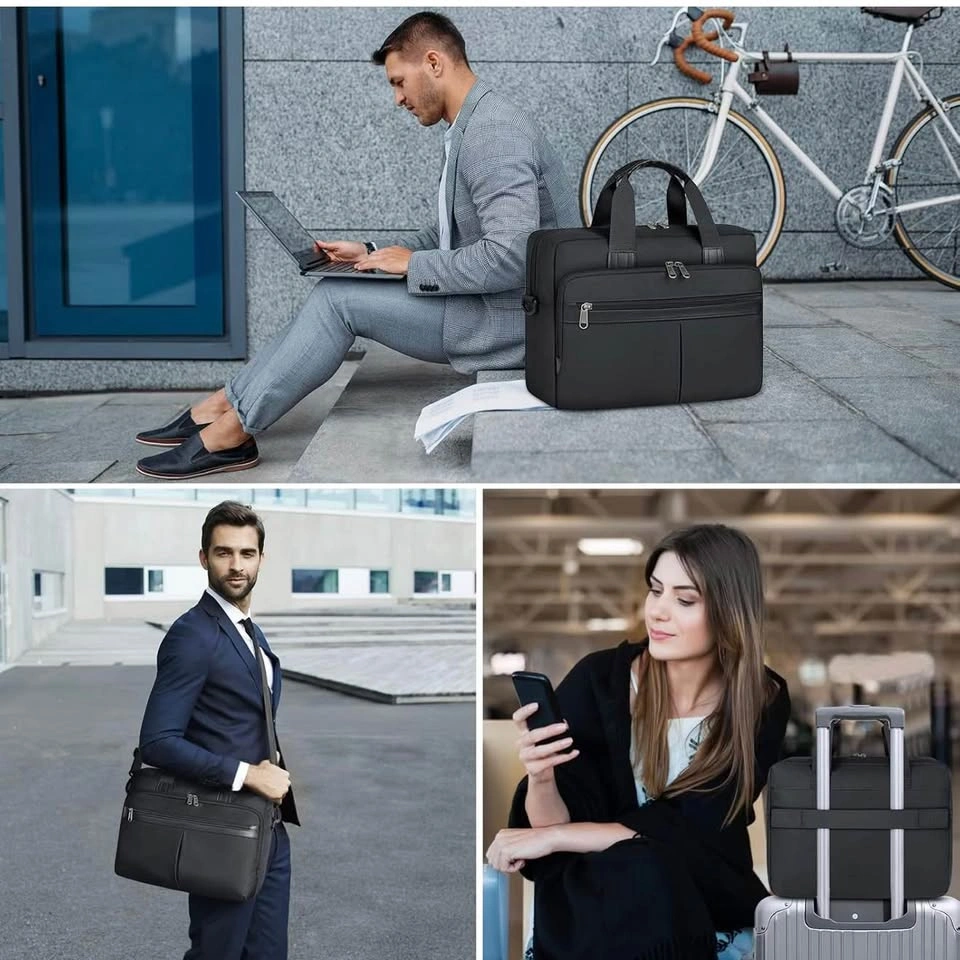 New, black laptop bag - photo 3