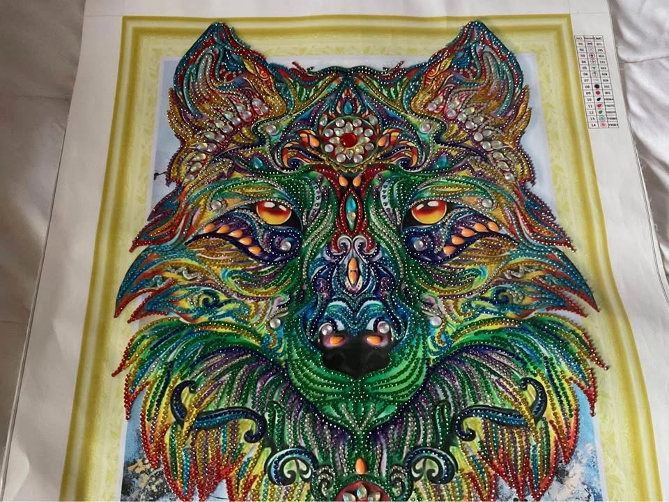 Completed Wolf done in Diamond Dotz - photo 2