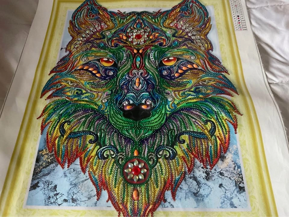 Completed Wolf done in Diamond Dotz - photo 3