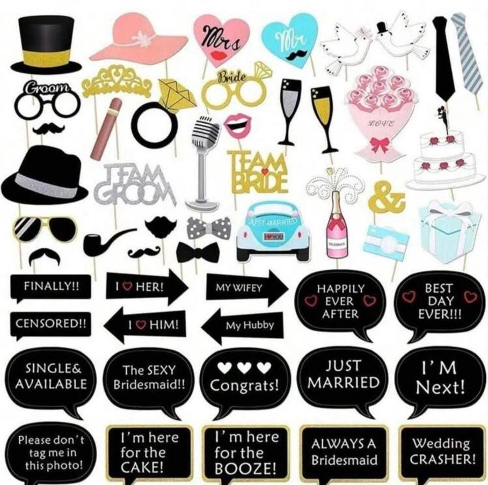 Pack of Photo Booth Props - photo 3