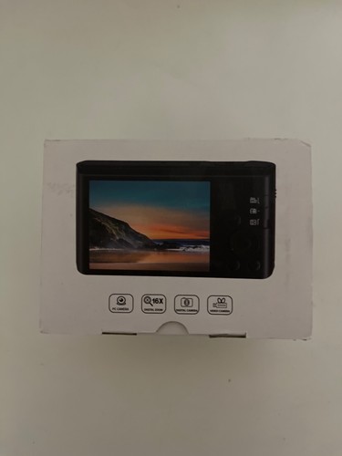 pocket camera blue with memory card and usb cable