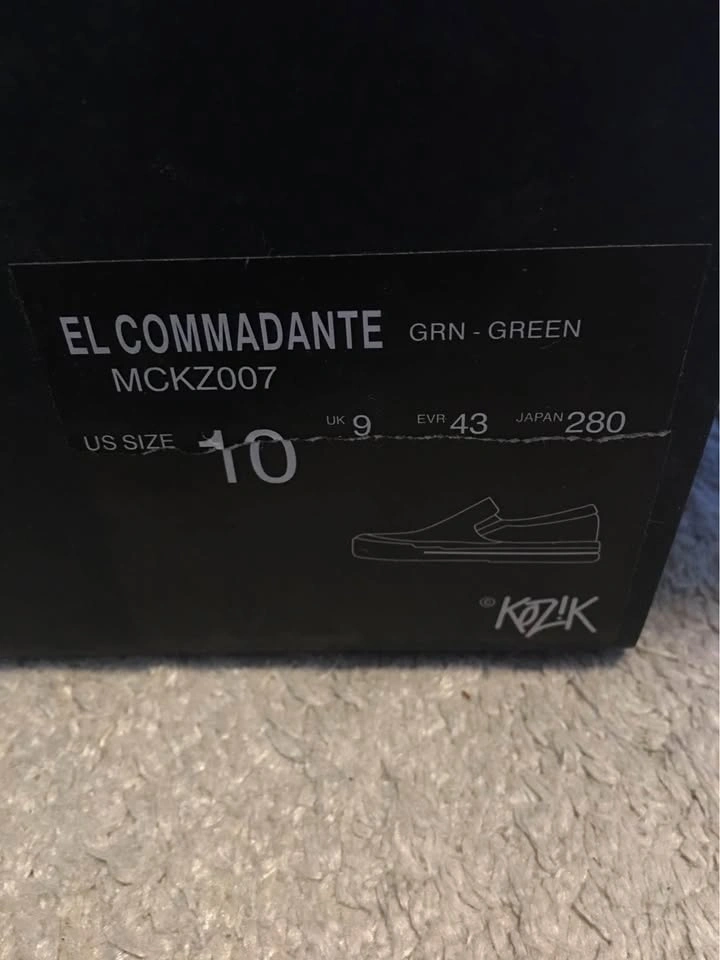 El Commadente GRN Shoes Sz 10 Draven x Koz!k 2008 / NEW - photo 4