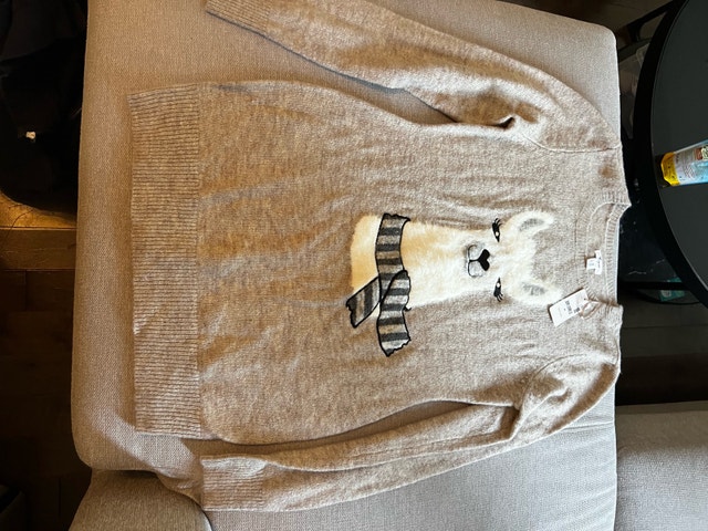 Thyme Maternity Llama Sweater