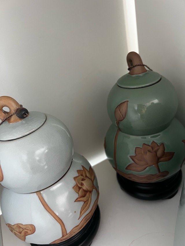 Ceramic Gourd Tea Canisters