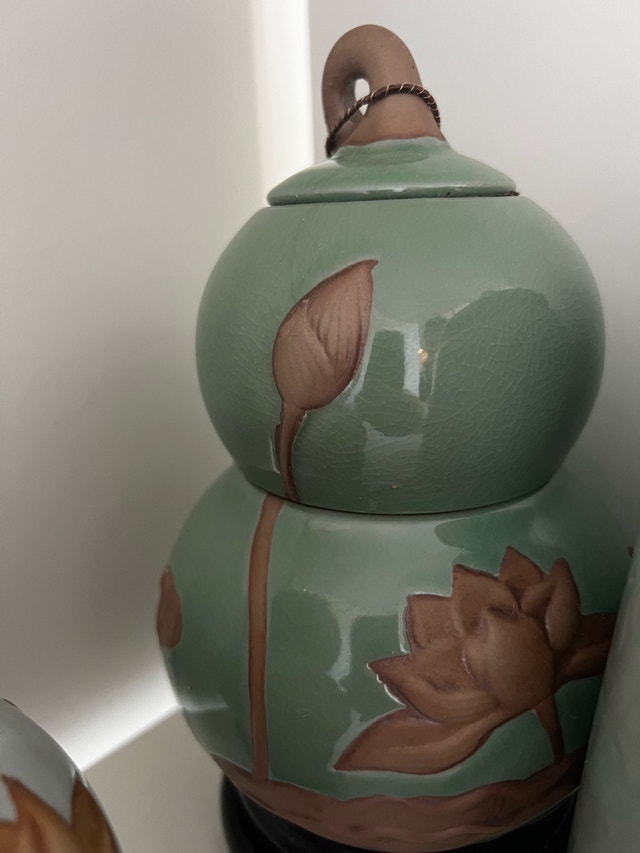 Ceramic Gourd Tea Canisters - photo 2