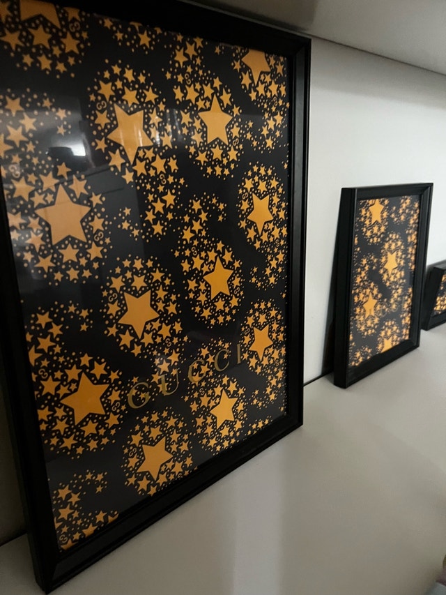 Gucci Star Print Wall Art