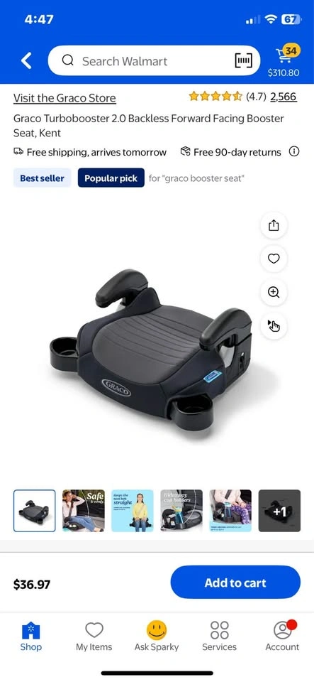 Graco 2.0 Booster Seat 01 / VG condition - photo 2