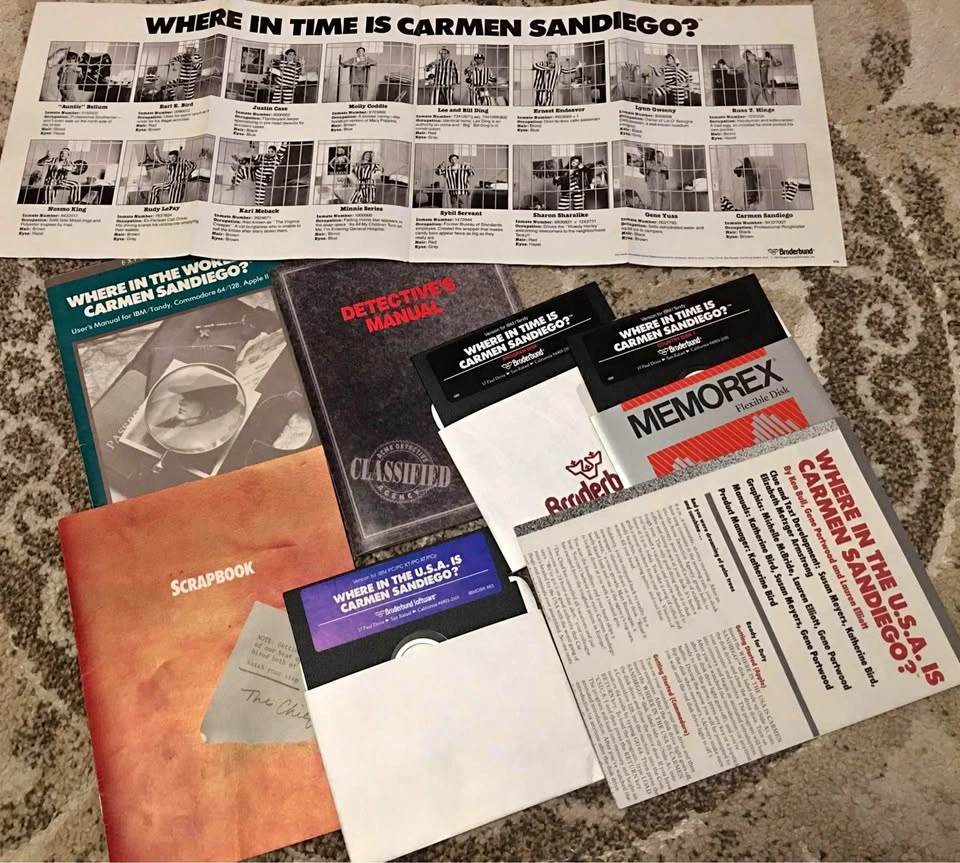 Where in the World/USA/Time is Carmen Sandiago? Retro PC Bundle