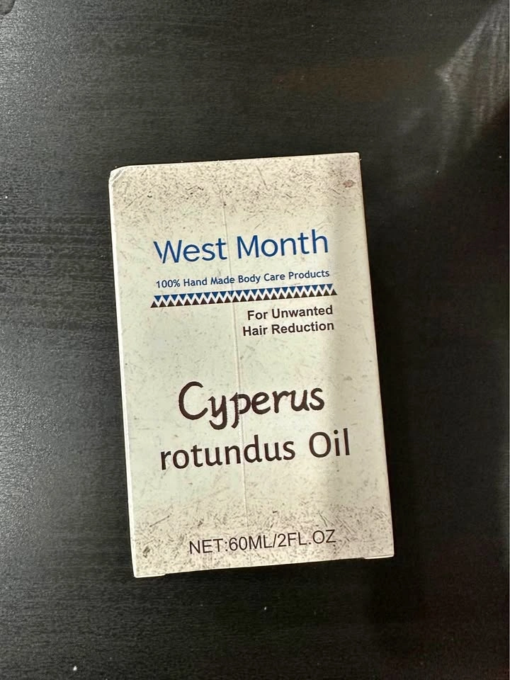Cyperus oil for unwanted hair reduction
