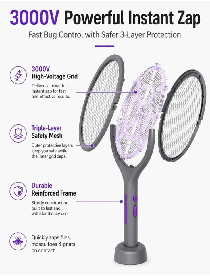 Electric Fly Swatter/ bug zapper - photo 4