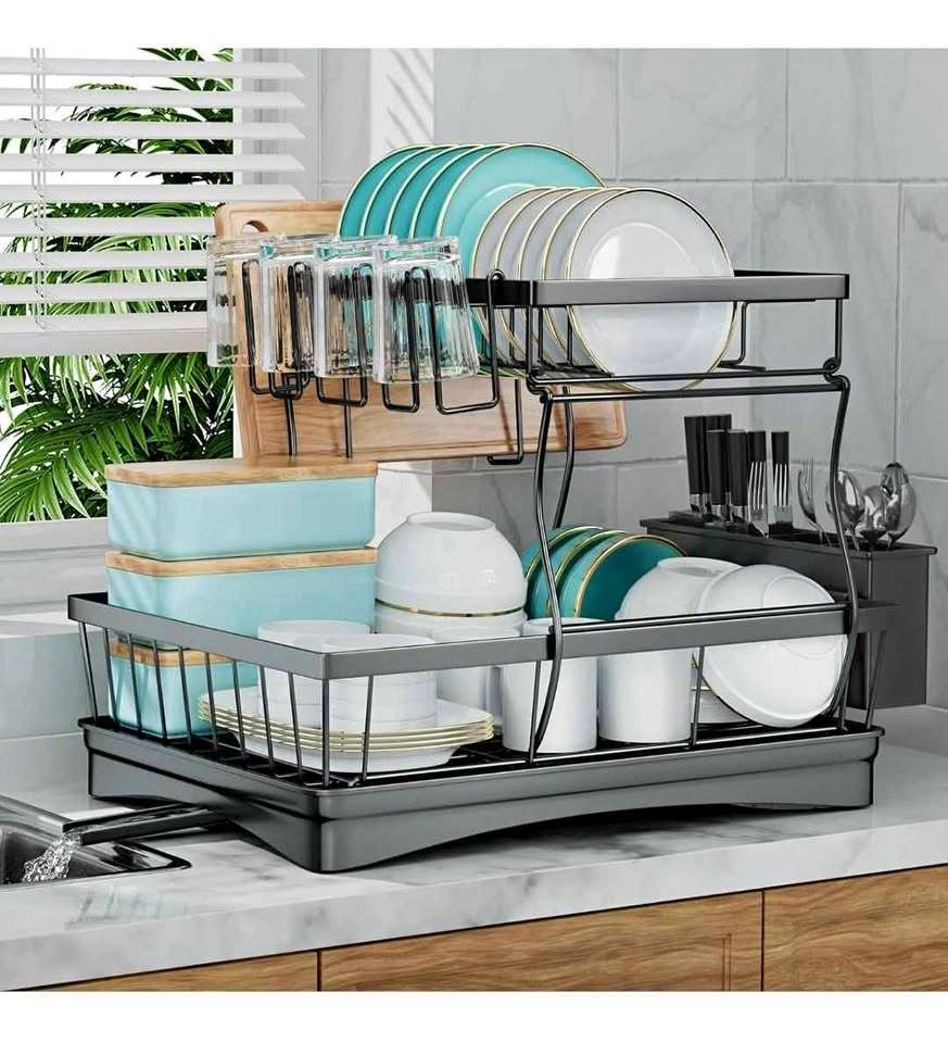 2-Tier Dish Drying Rack