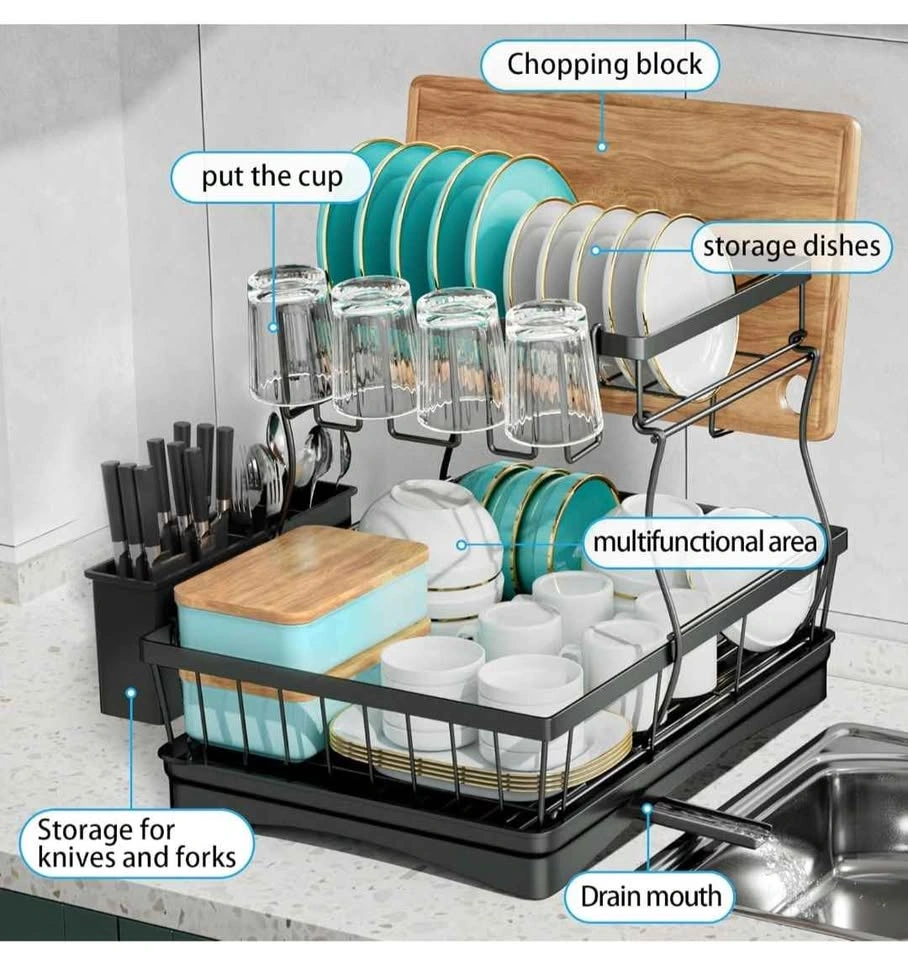 2-Tier Dish Drying Rack - photo 5