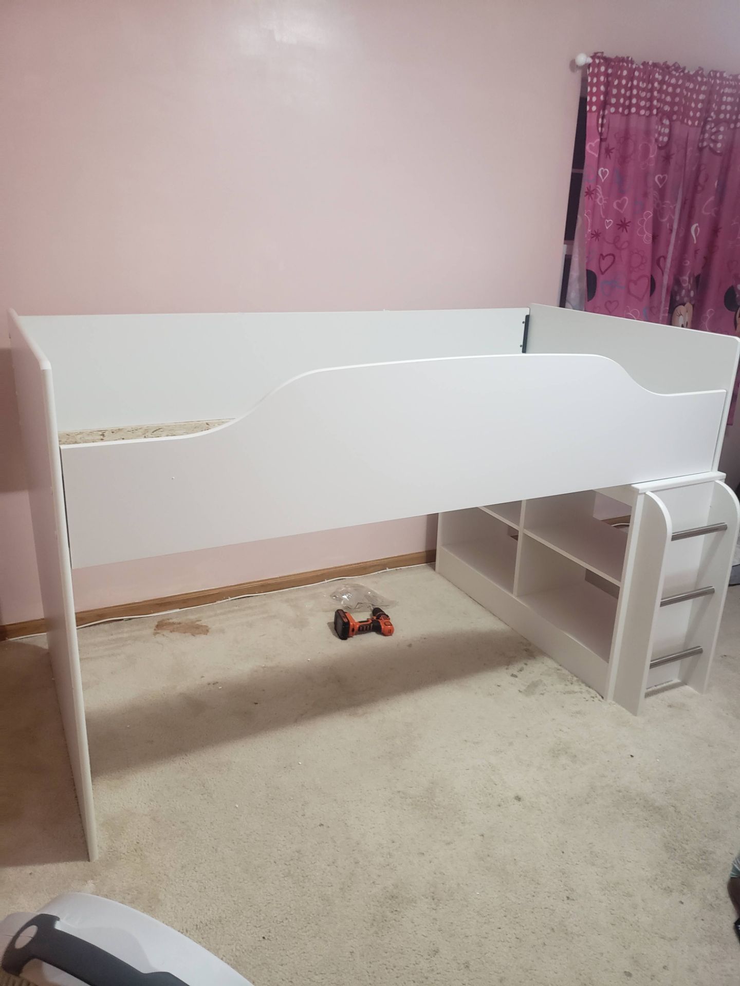 White Twin Loft Bed - photo 3
