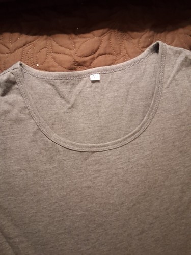 Women's Gray Knit Scoop Neck Short Sleeve Fit & Flare Pleated Dr - photo 3