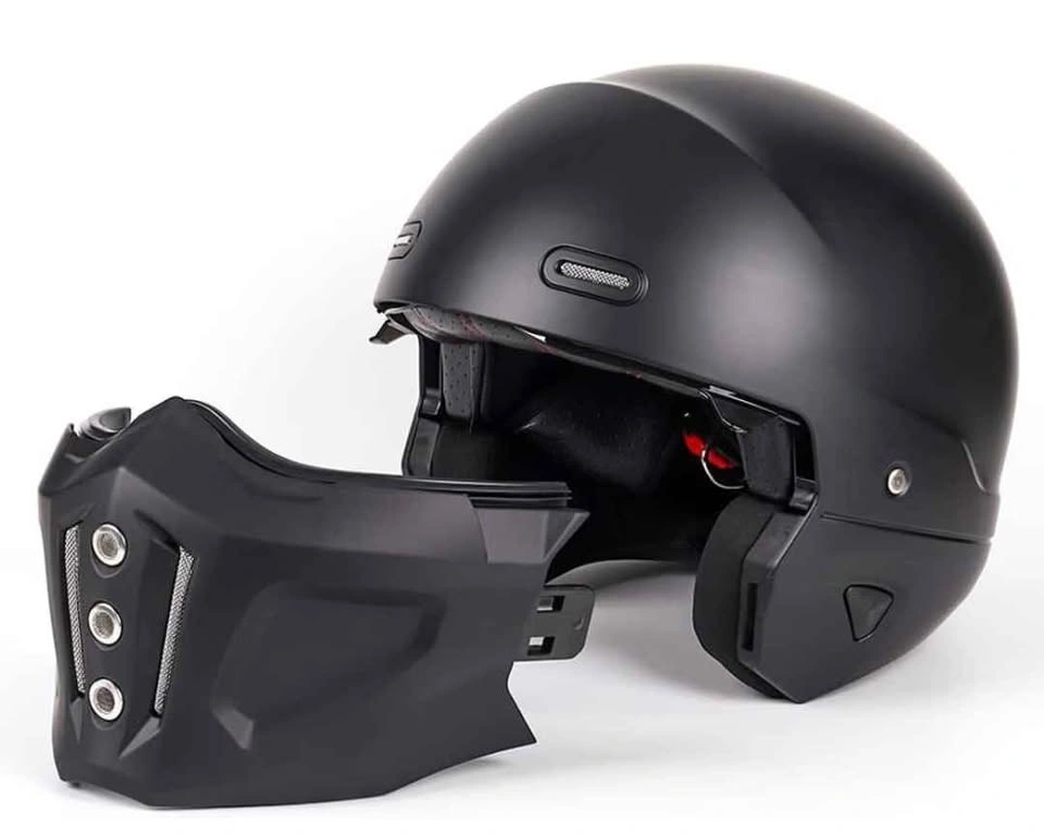 Two matching detachable closed face motorcycle helmets - photo 2