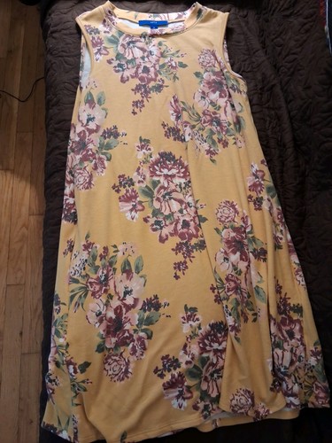 Apt. 9 Women's Yellow Multicolor Floral Sundress M