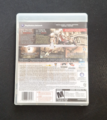 Assassin's Creed 2 - Sony PlayStation 3 PS3 USED GAME - photo 2