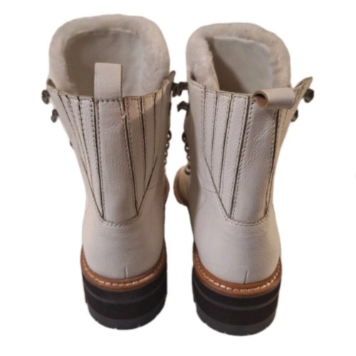 MARC FISHER IZZIE WINTER WHITE LUGSOLE ANKLE BOOT SIZE 6M NWT - photo 4