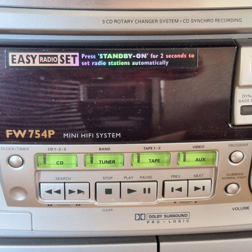 PHILIPS STEREO SYSTEM MODEL FW754P/37 120V 60Hz 70W USED - photo 4