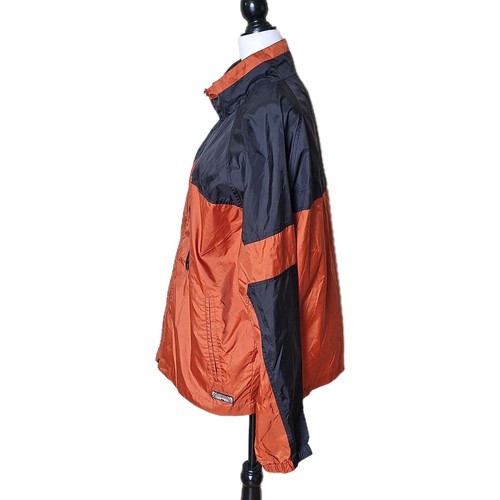 WEATHERPACK BY WEATHERPROOF VINTAGE ORANGE BLACK WINDBREAKER SIZ - photo 2