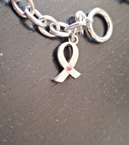 BREAST CANCER AWARENESS STAINLESS STEEL BRACELET 8 INCHES - photo 4