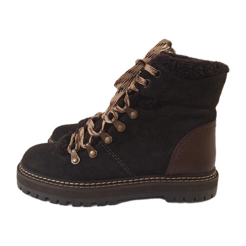 SEE BY CHLOE EILEEN Chocolate Brown Suede Boots Size 37/6.5 - photo 4