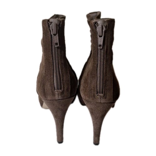 NINE WEST NEW JOYRIDES RUCHED BROWN SUEDE ANKLE BOOTS SIZE 8M NW - photo 4