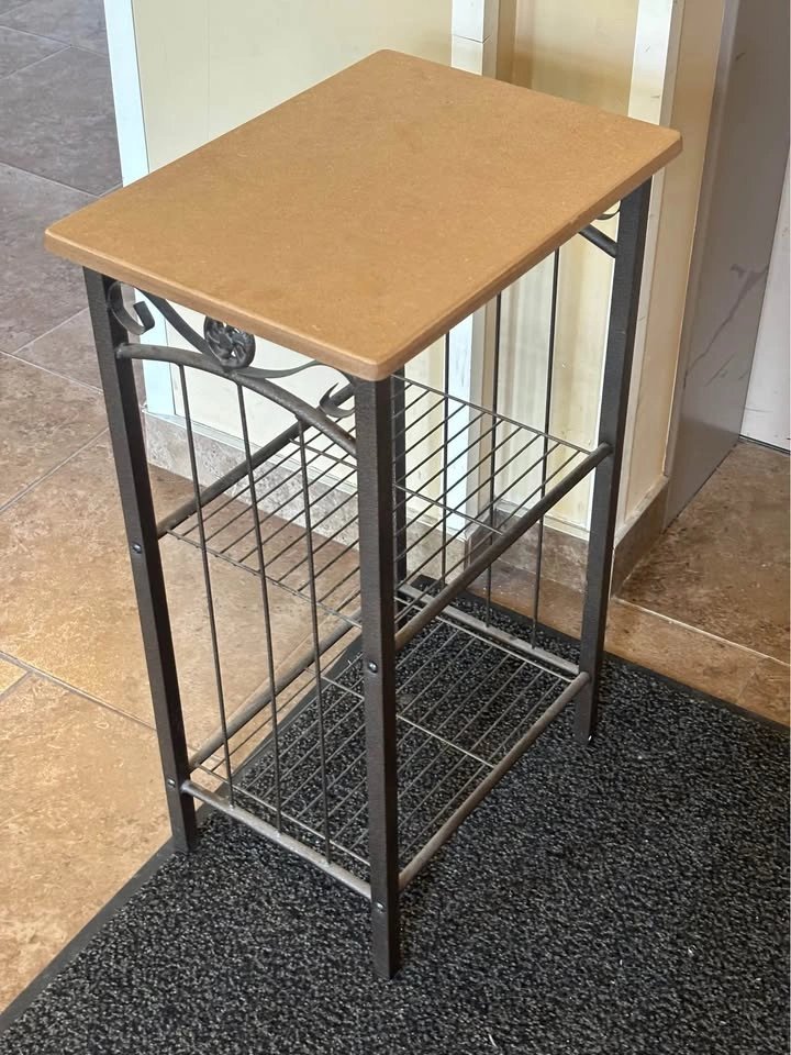 Metal Baker's Rack with Wood Top - photo 2