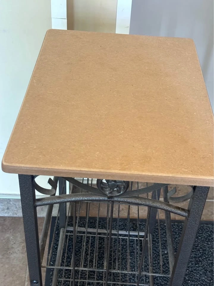 Metal Baker's Rack with Wood Top - photo 3