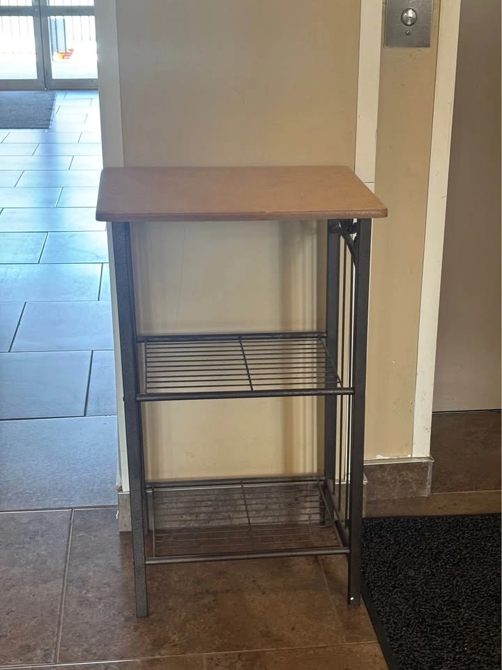 Metal Baker's Rack with Wood Top - photo 5