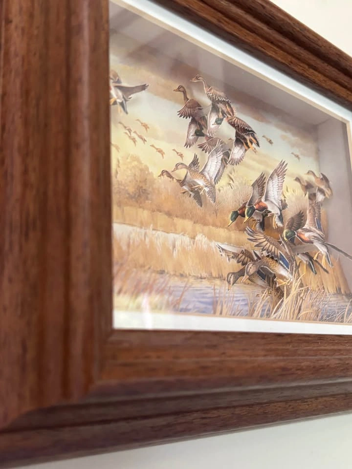 3D Mallard Duck Shadow Box Art - photo 2